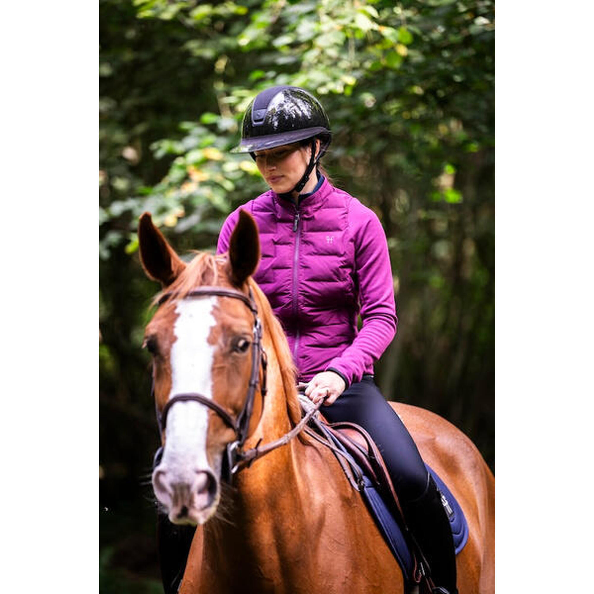 Horse Pilot - Veste Hybride D'Équitation Storm - Veste - Violet - Decathlon
