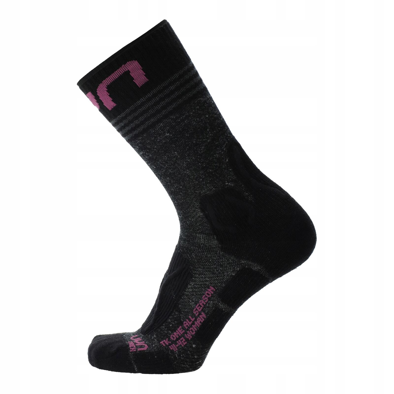 Uyn - Chaussettes Pour Femmes  Trekking One All Season Moyenne - Chaussettes - Noir - 35/38 - Decathlon