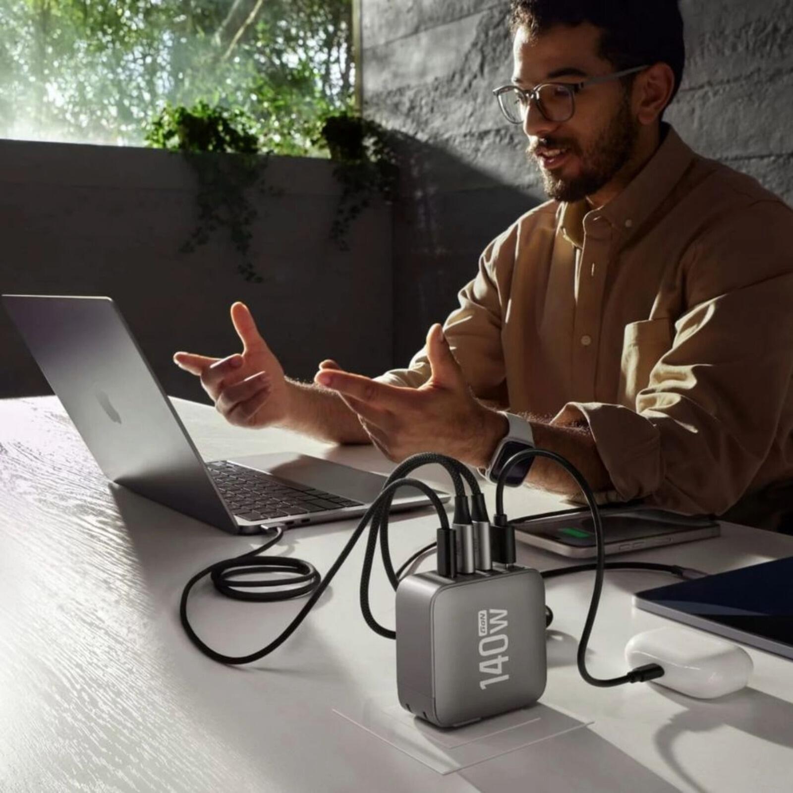 ECOFLOW - Chargeur Rapid Pro 140W USB-C GaN – 4 ports ultra-rapides 3/5