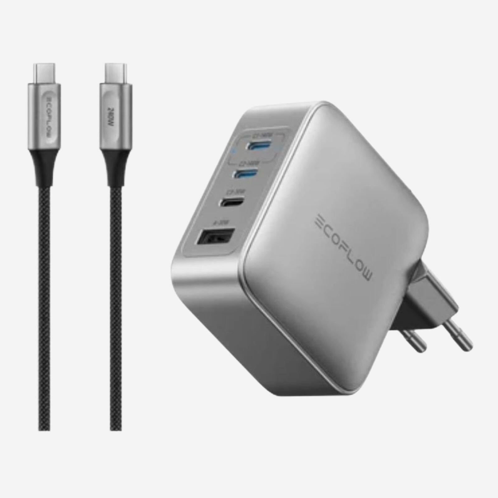 ECOFLOW - Chargeur Rapid Pro 140W USB-C GaN – 4 ports ultra-rapides 2/5