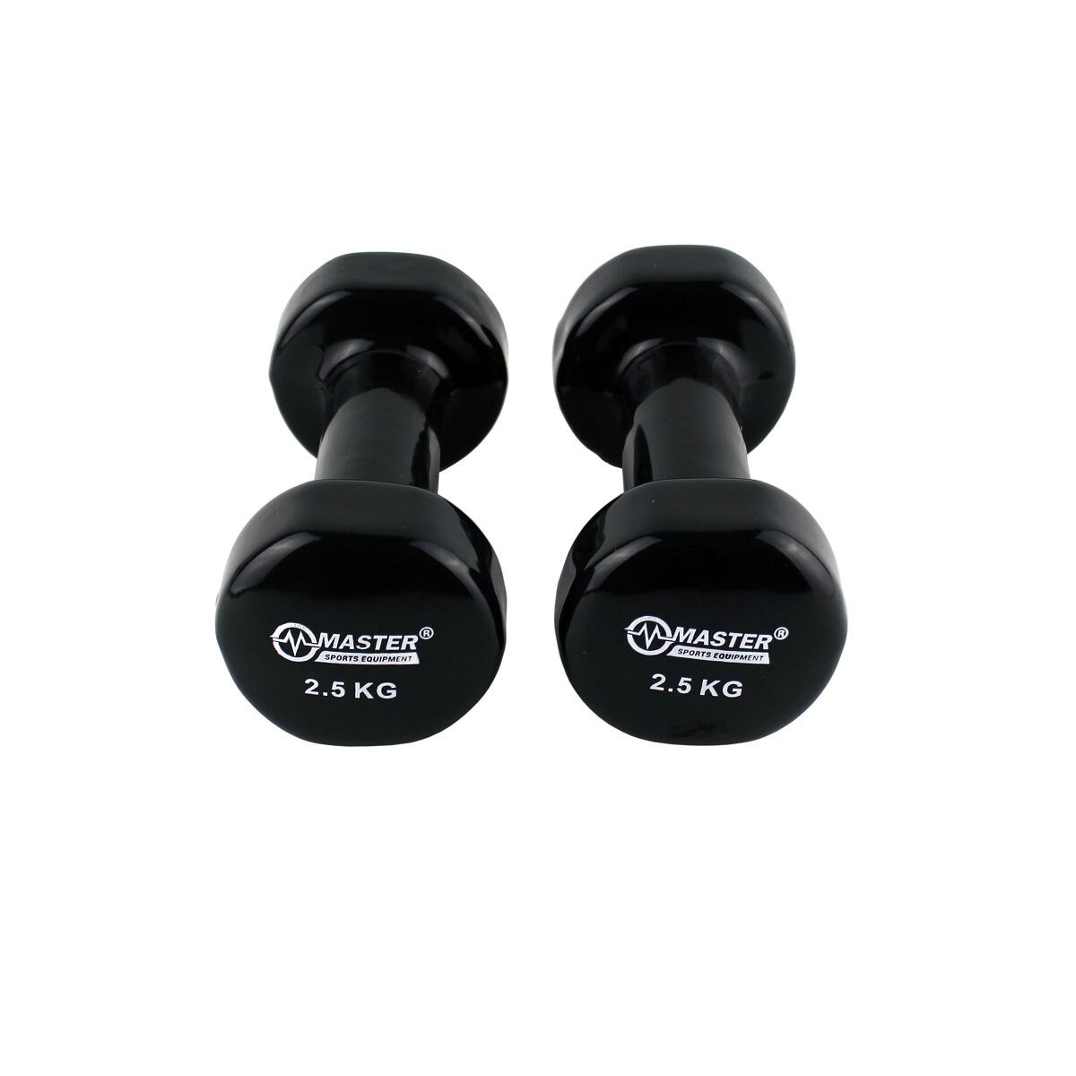 MASTER Vinylové činky MASTER 2 x 2,5 kg