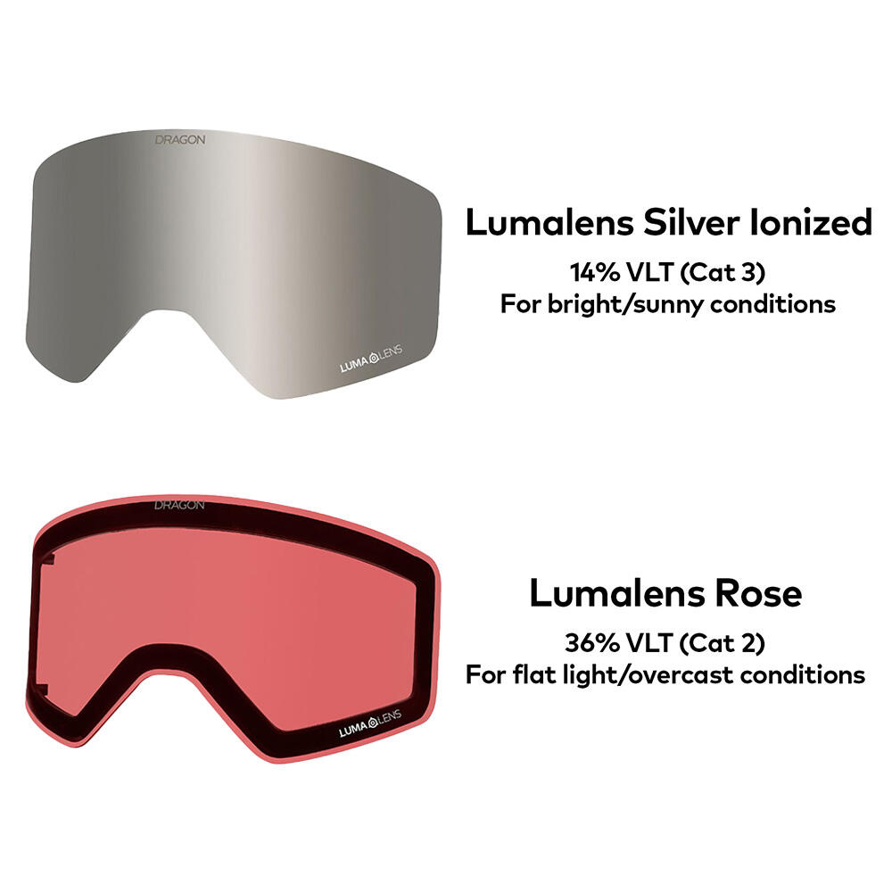 R1 OTG Gafas De Esquí Unisex - Klash/LL Silver Ionized & LL Rose 6/6