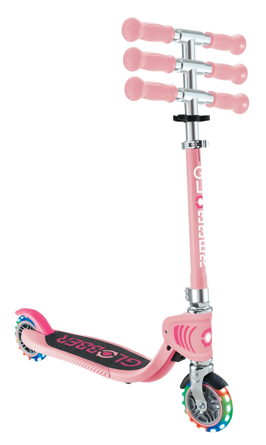 Trottinette 2 roues FLOW FOLDABLE JUNIOR LIGHTS - Rose pastel 5/7