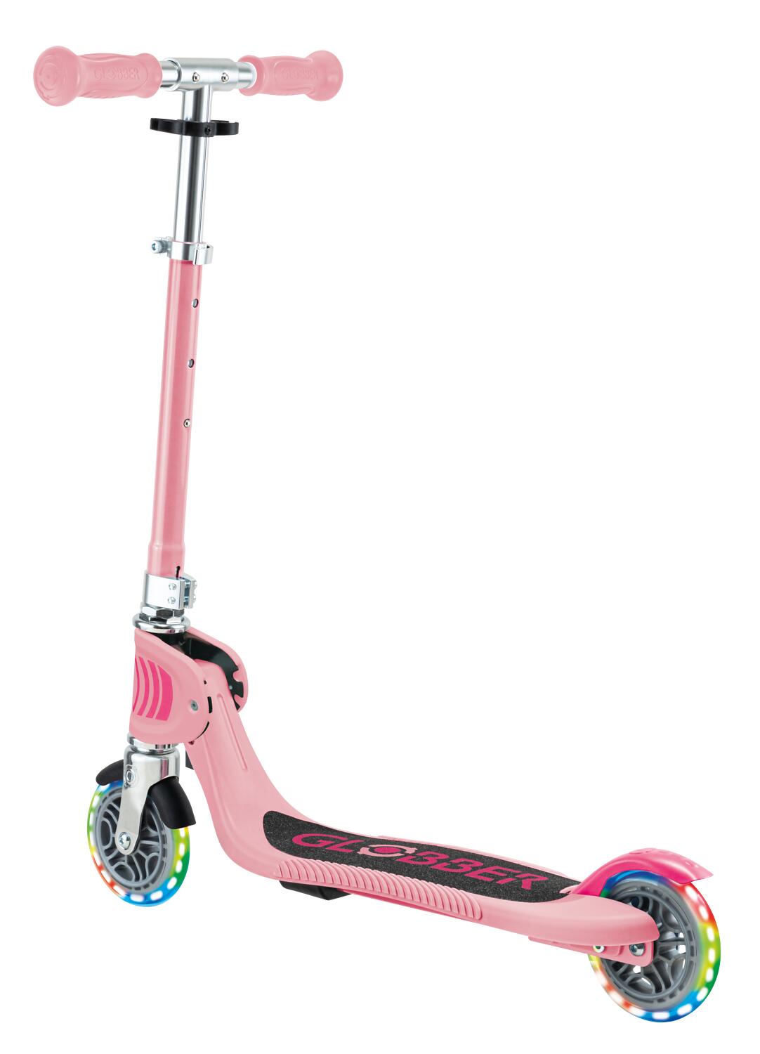 Trottinette 2 roues FLOW FOLDABLE JUNIOR LIGHTS - Rose pastel 6/7