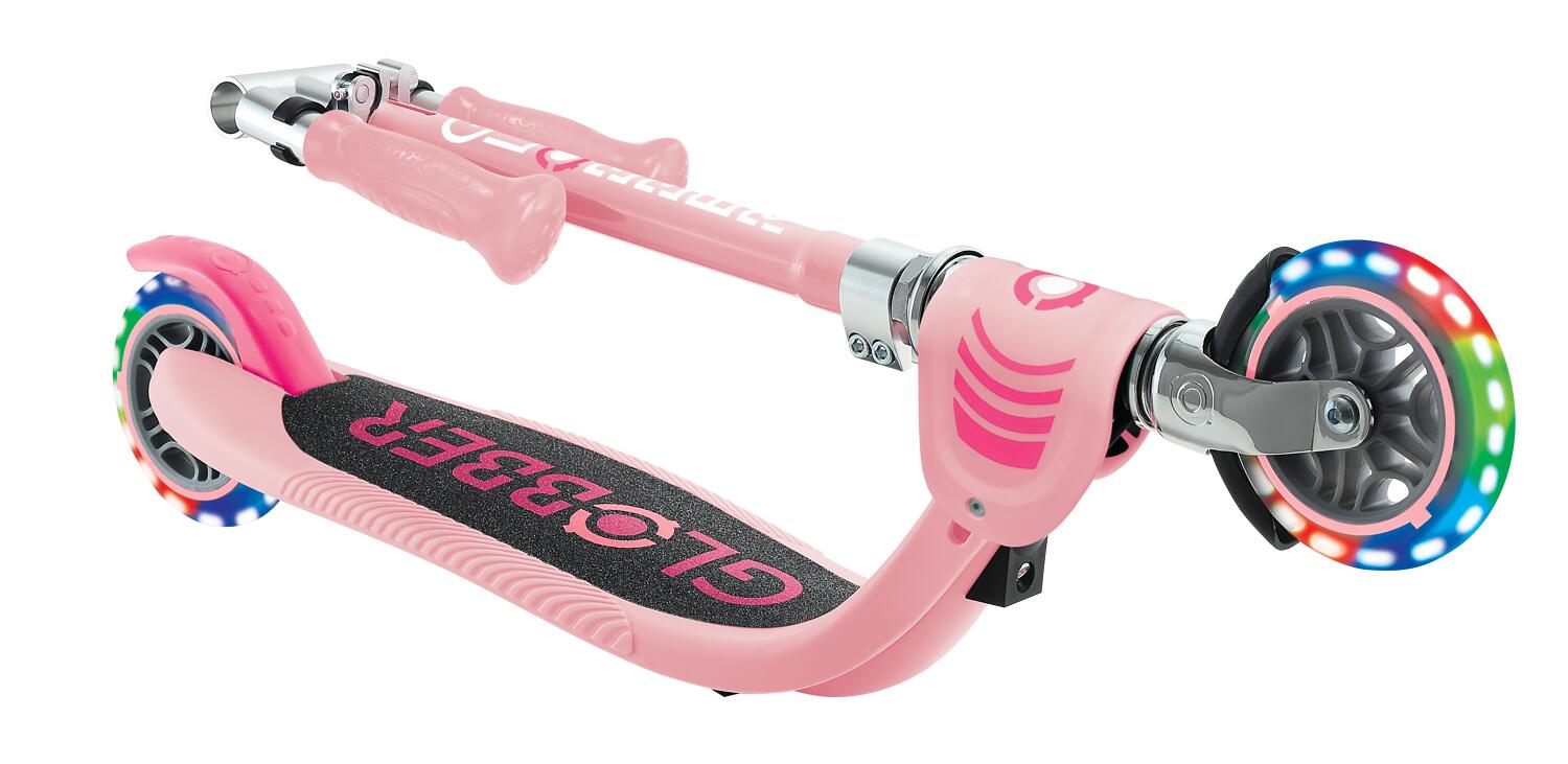 Trottinette 2 roues FLOW FOLDABLE JUNIOR LIGHTS - Rose pastel 4/7
