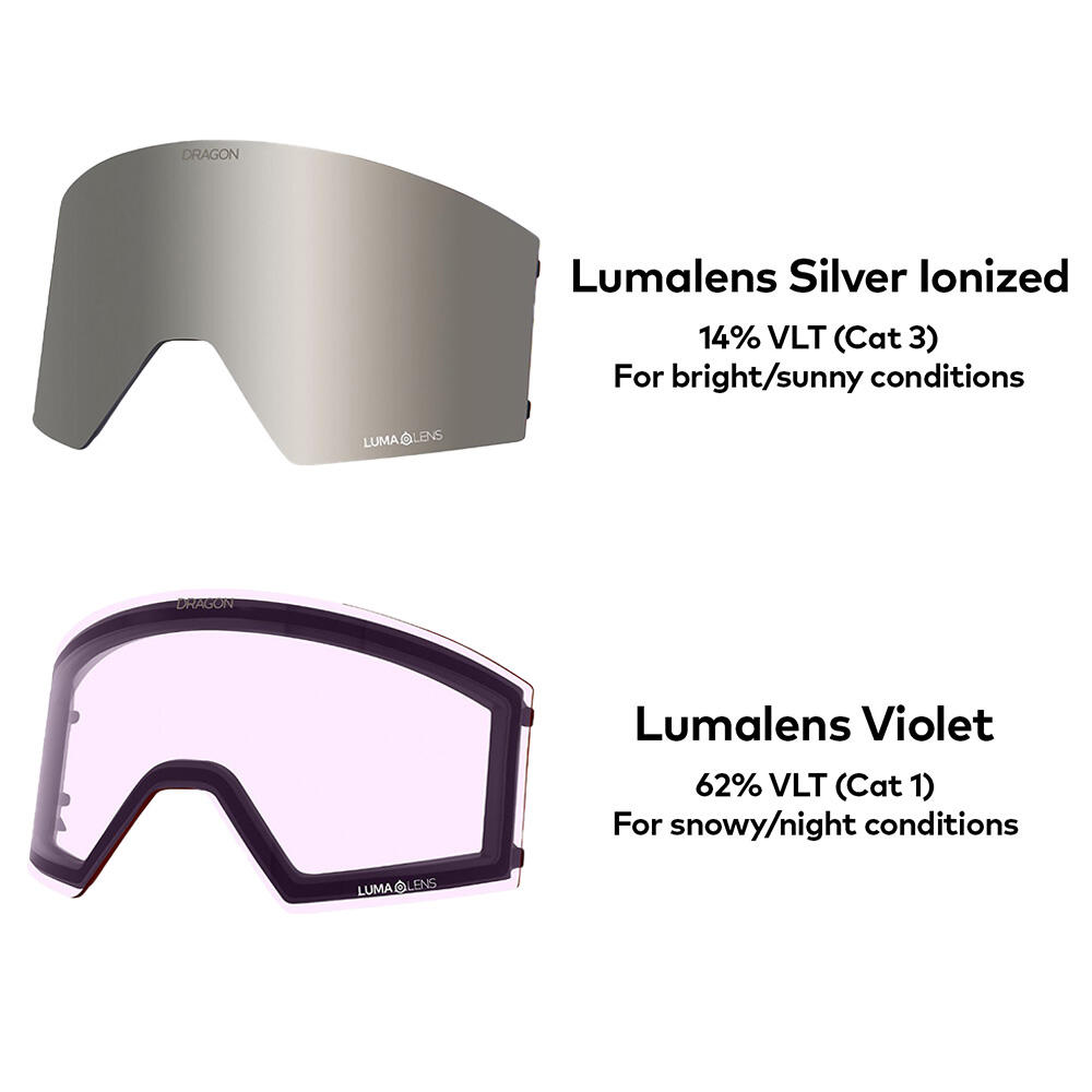 RVX MAG OTG Gafas De Esquí Unisex - Deep Plum/LL Silver Ionized & LL Violet 6/6