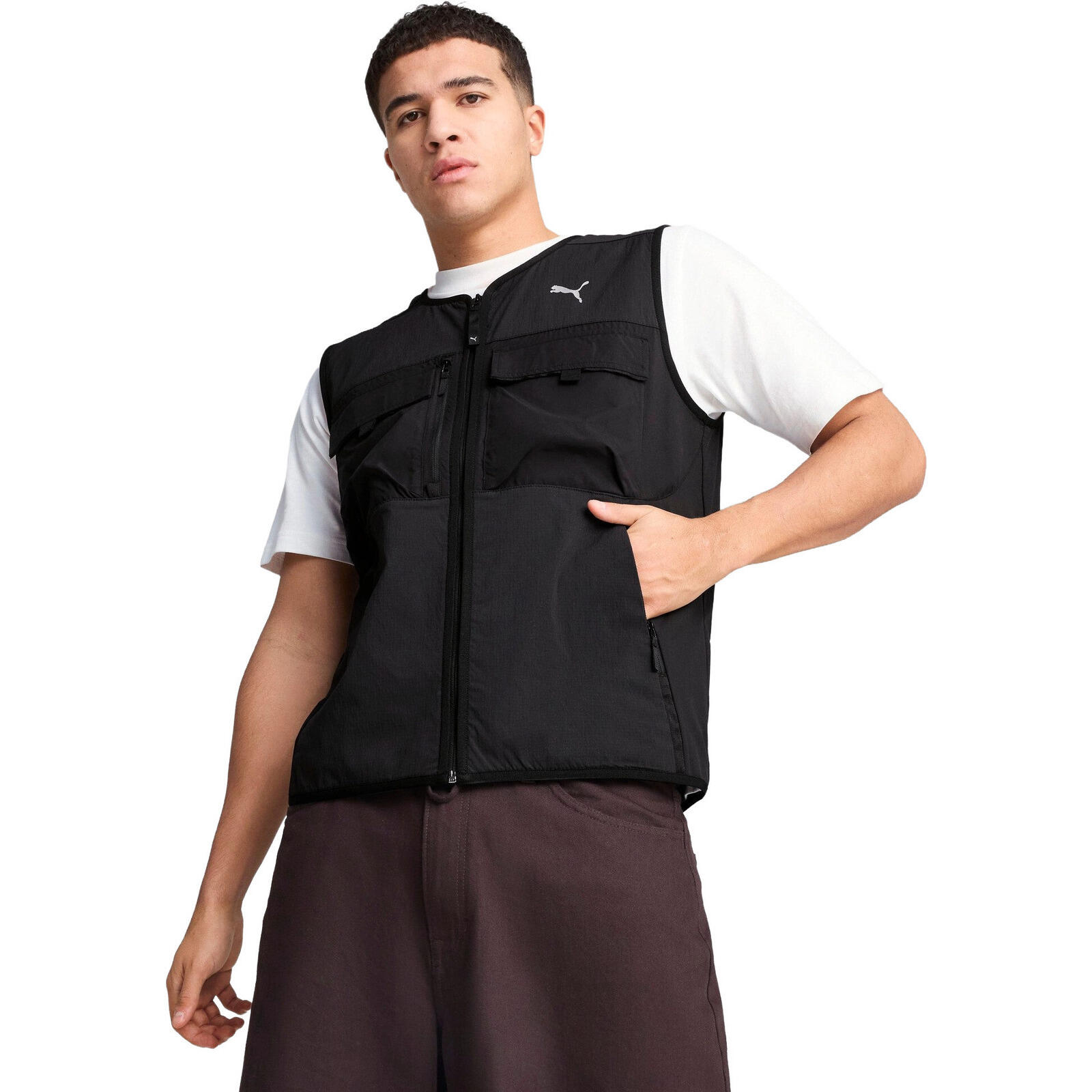 Puma - Nouvelles Puma Tech Cargo Vest, Noir, Hommes - Gilet Sans Manche - Noir - Decathlon