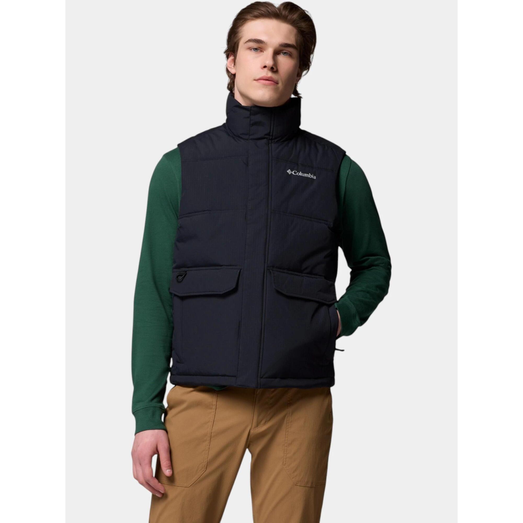 Columbia - Veste Homme Landroamer Puffer - Gilet Sans Manche - Noir - Decathlon