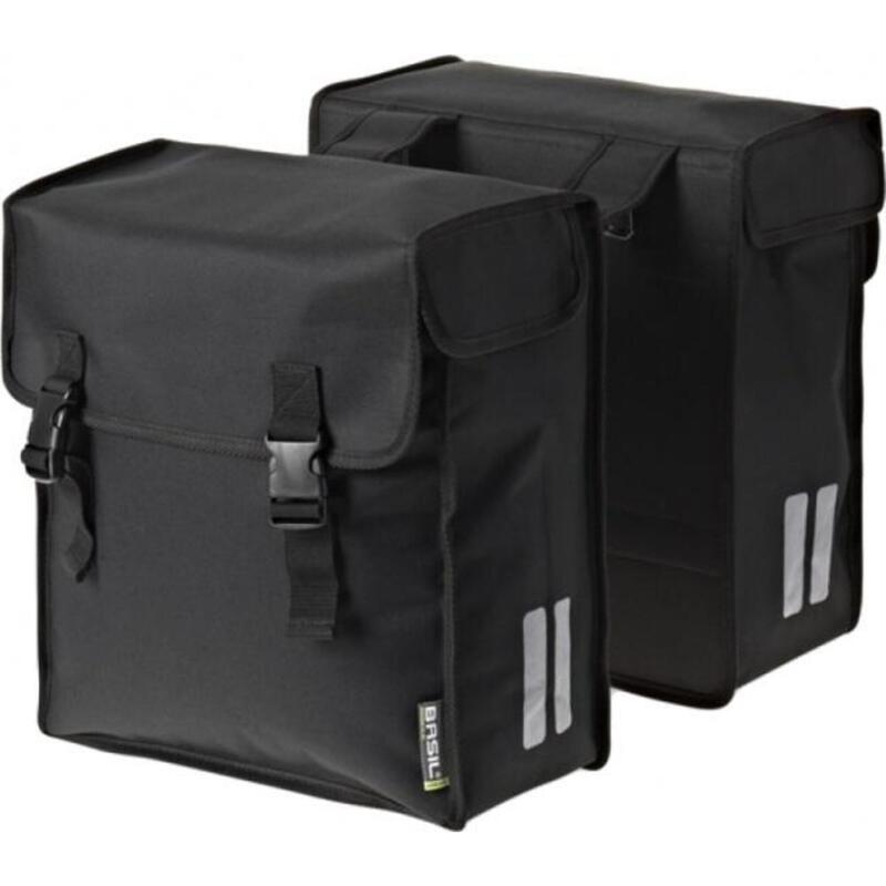 Dubbele Fietstas Mara -3Xl 52 Liter 39 X 18 X 35 Cm - Zwart