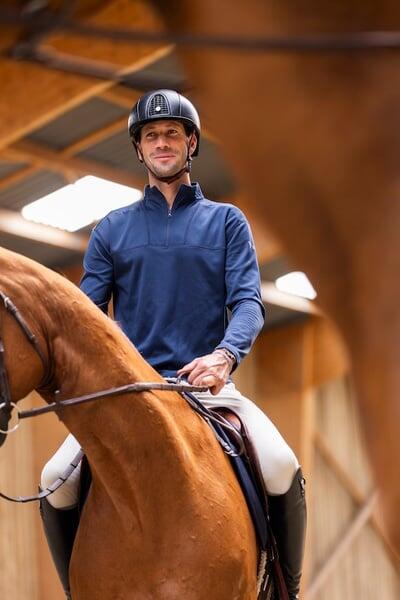 Tee-shirt thermique d'équitation 1/4