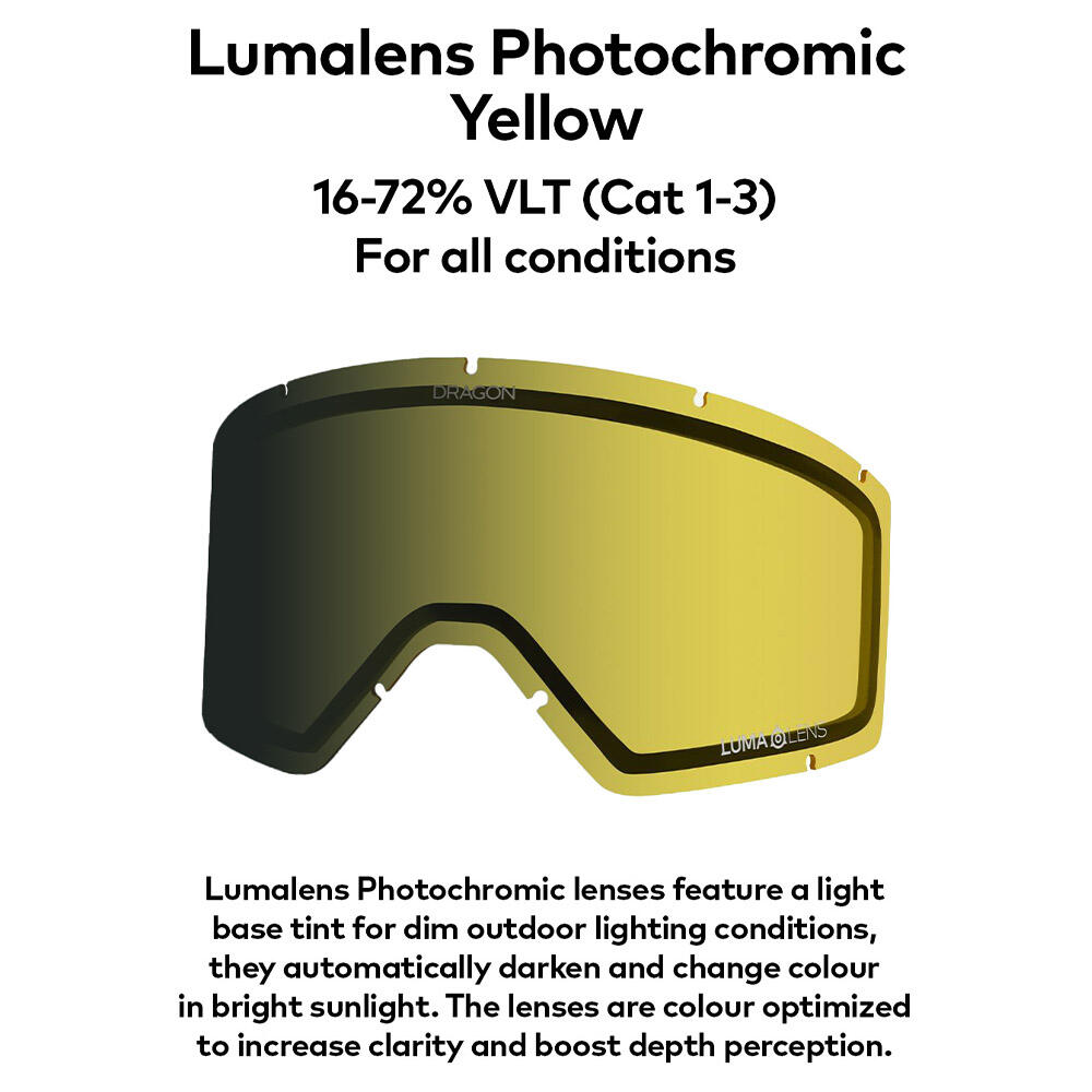 DX3 PLUS OTG Gafas De Esquí Unisex - Photochromic/LL Photochromic Yellow 5/5