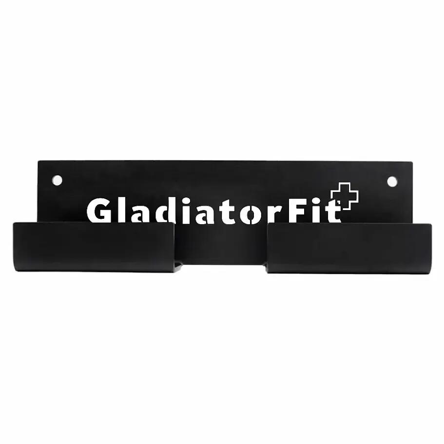 Steel wall rack for rowing machine or GladiatorFit bench