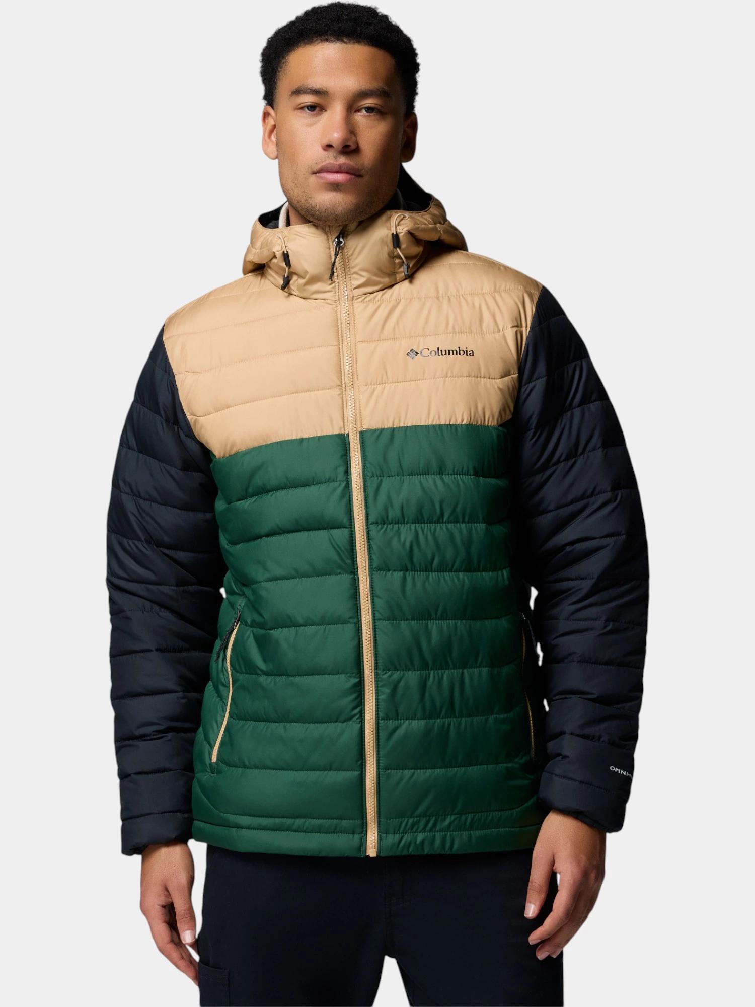 Geaca matlasata de tranzitie Powder Lite II Hooded Jacket - verde barbati