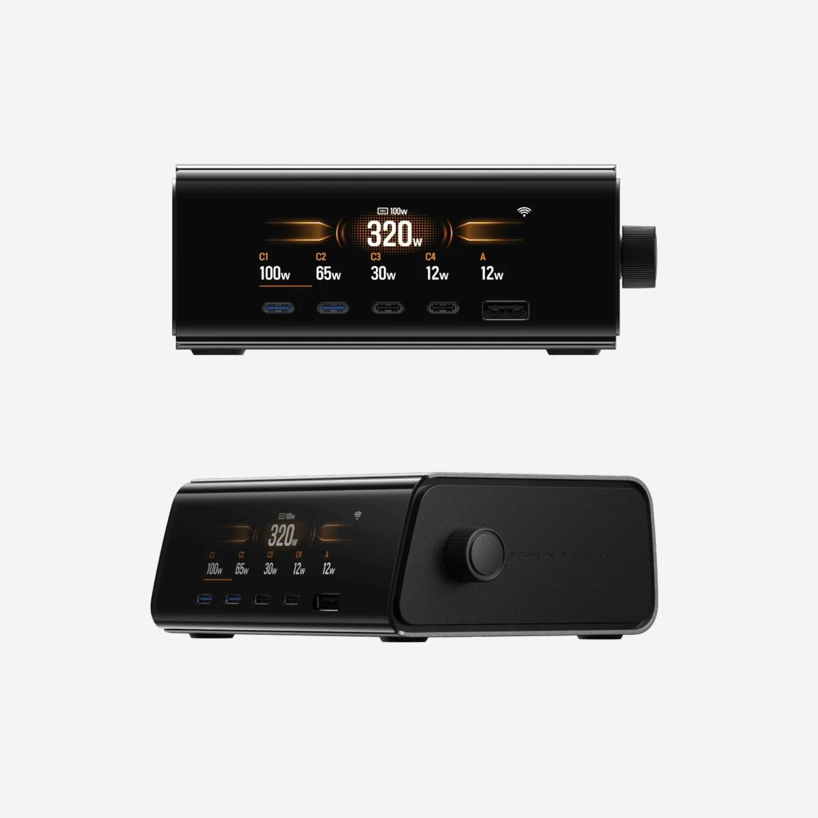 ECOFLOW - Chargeur RAPID Pro 320W – 5 ports GaN - Idéal Campement - Vanlife 3/4