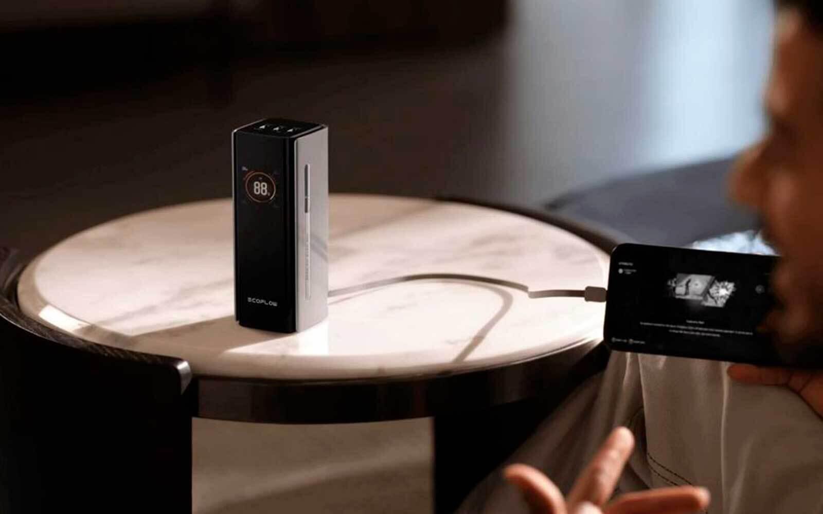 ECOFLOW - RAPID Pro 20 000 mAh — batterie externe 230 W avec câble intégré 5/5