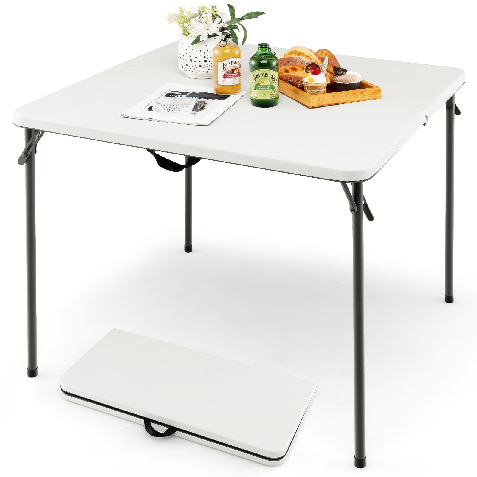 Folding Camping Table Outdoor Portable Desk w/Carry Handle