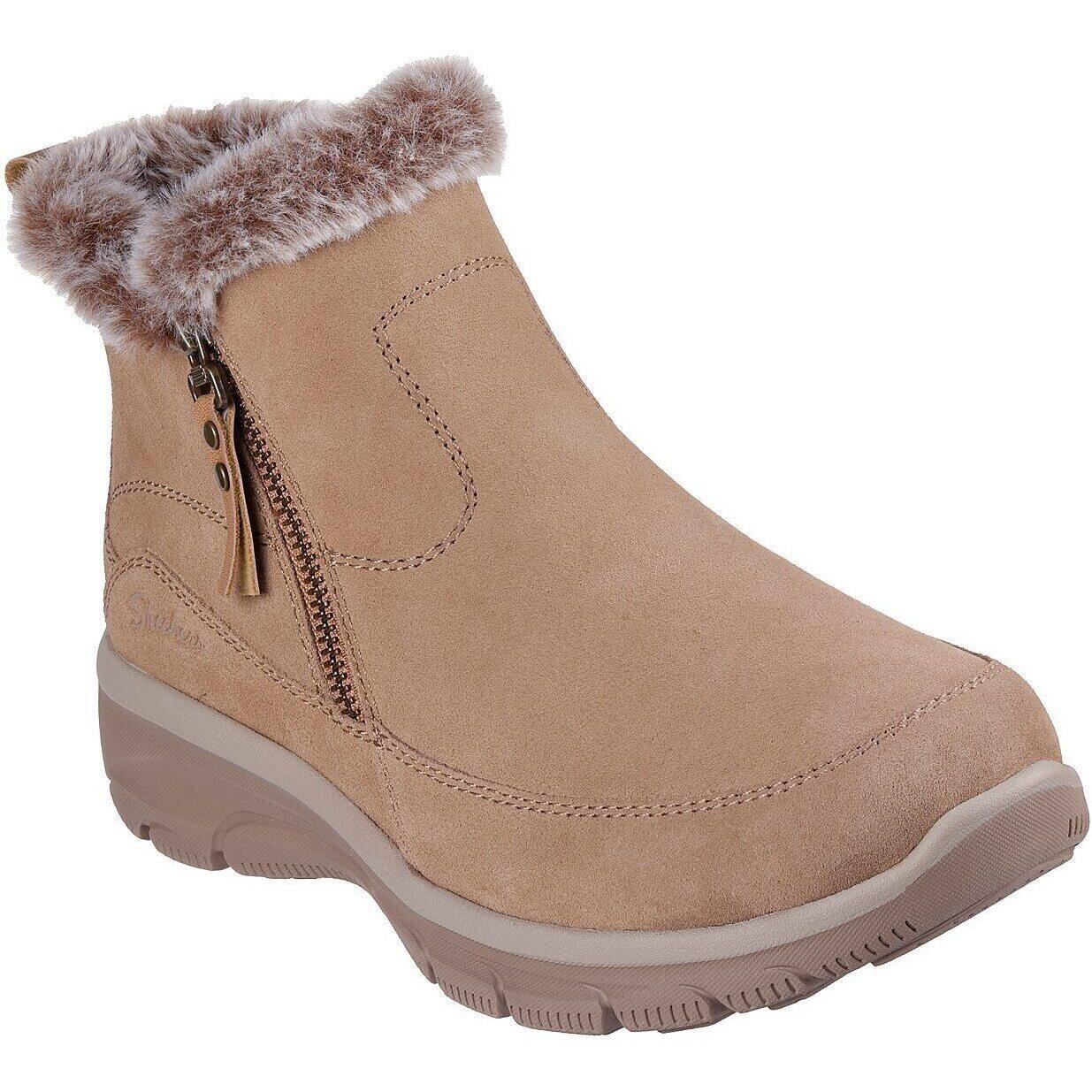 SKECHERS Botas Skechers Easy Going - Cool Zip, Castanho, Mulheres