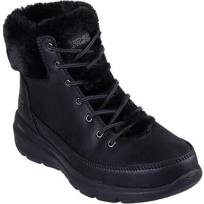 Laarzen skechers glacial ultra - wonderland. zwart. dames