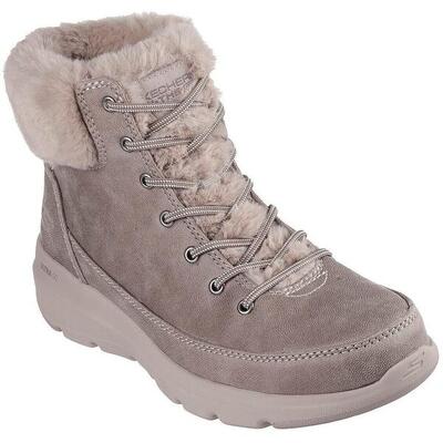 Laarzen skechers glacial ultra - wonderland. grijs. dames
