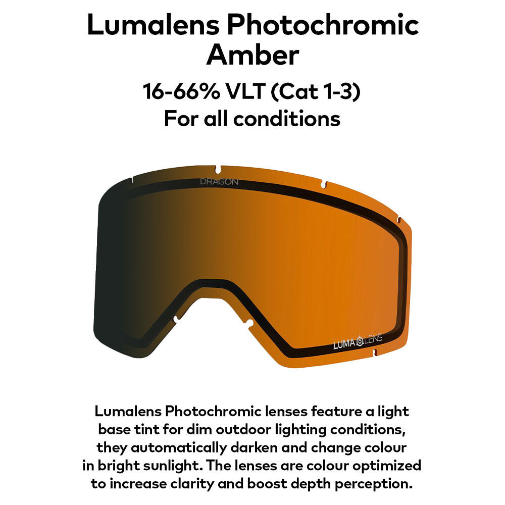 DX3 PLUS OTG Lunettes De Ski Unisexes - Photochromic/LL Photochromic Amber 5/5