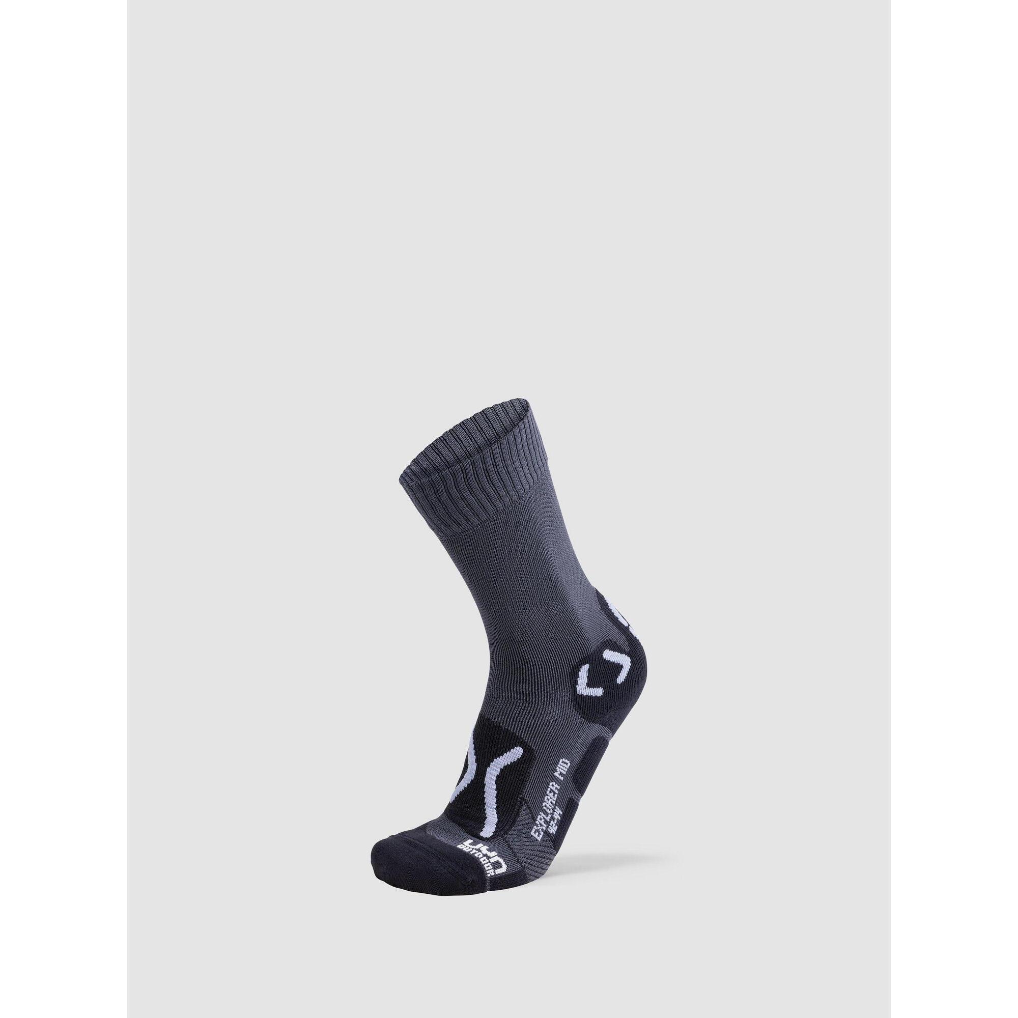 Uyn - Outdoor Explorer Mid Socks - Chaussettes - Gris - 35/38 - Decathlon