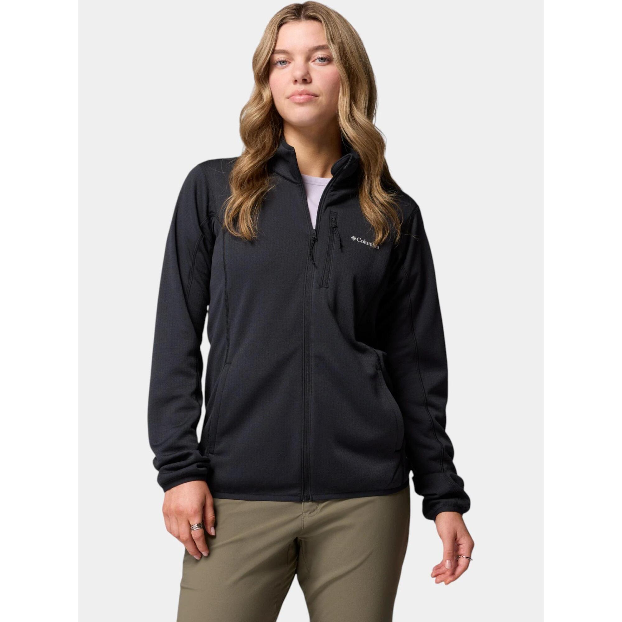 Columbia - Pull Femme Essential Hike Grid - Polaire - Noir - Decathlon