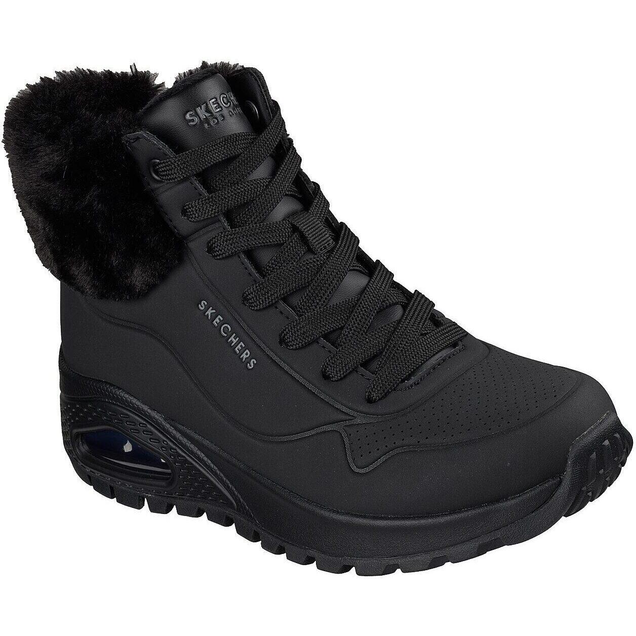 Ghete femei Skechers Uno RuggedFall Air, Negru