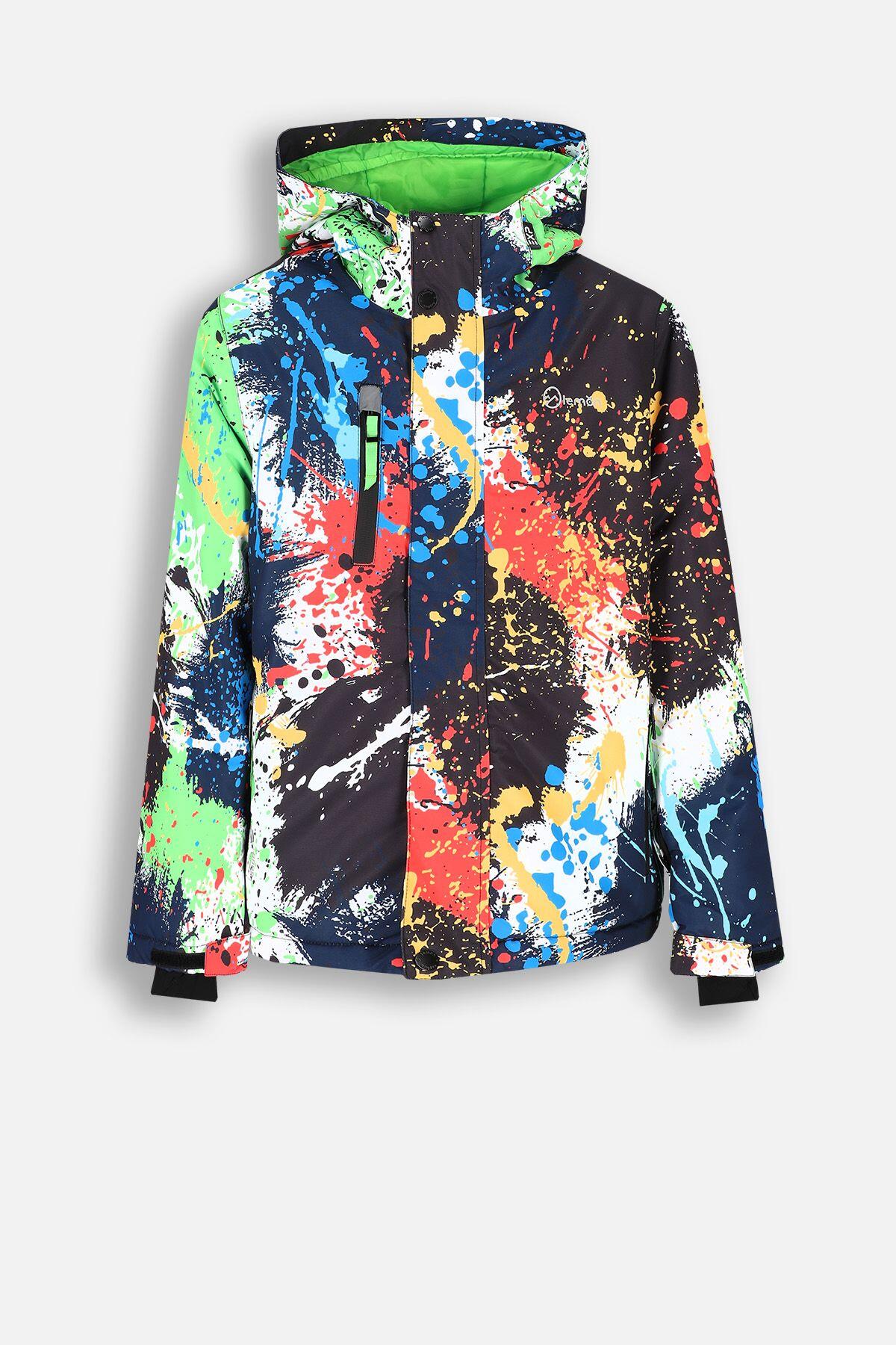 LEMON EXPLORE Kinder Skijacke Snowboard wasserdicht ZL4 bunt