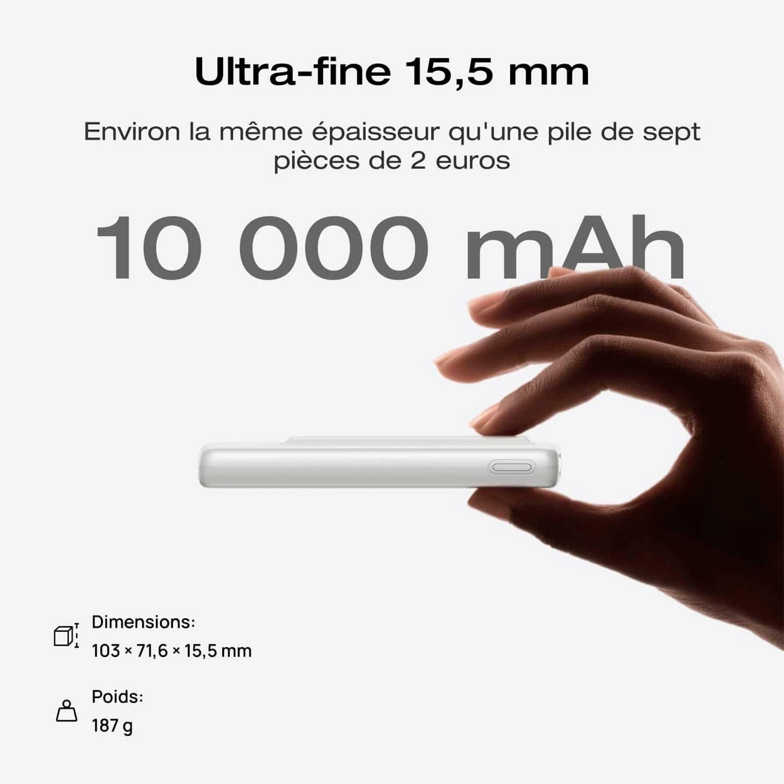 ECOFLOW RAPID Mag 10 000 mAh — batterie externe magnétique ultra-fine 3/7