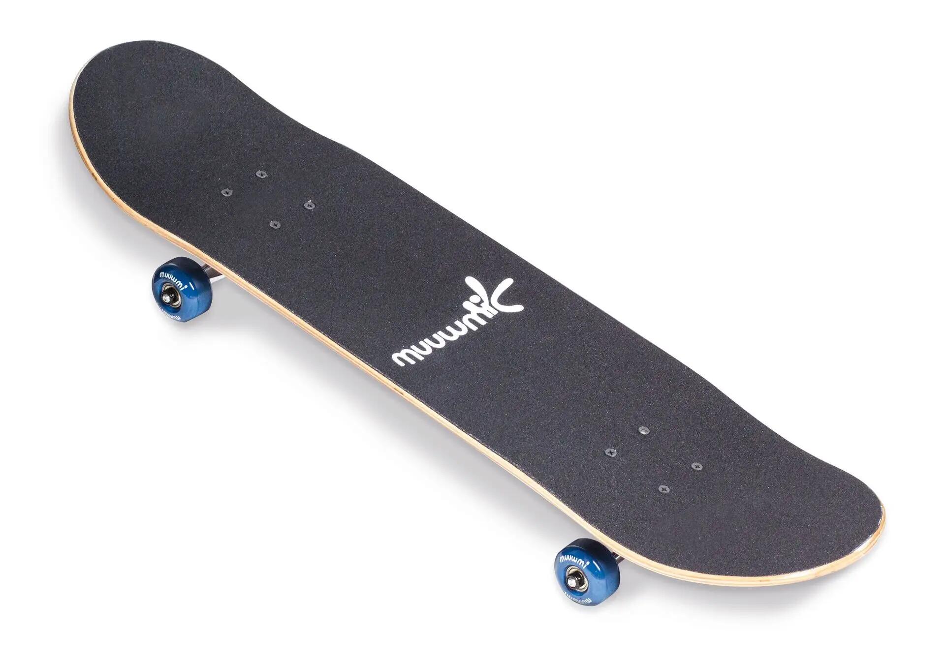 muuwmi Skateboard - ABEC 5 Ball Bearing, Wave Design, with backpack 9/11