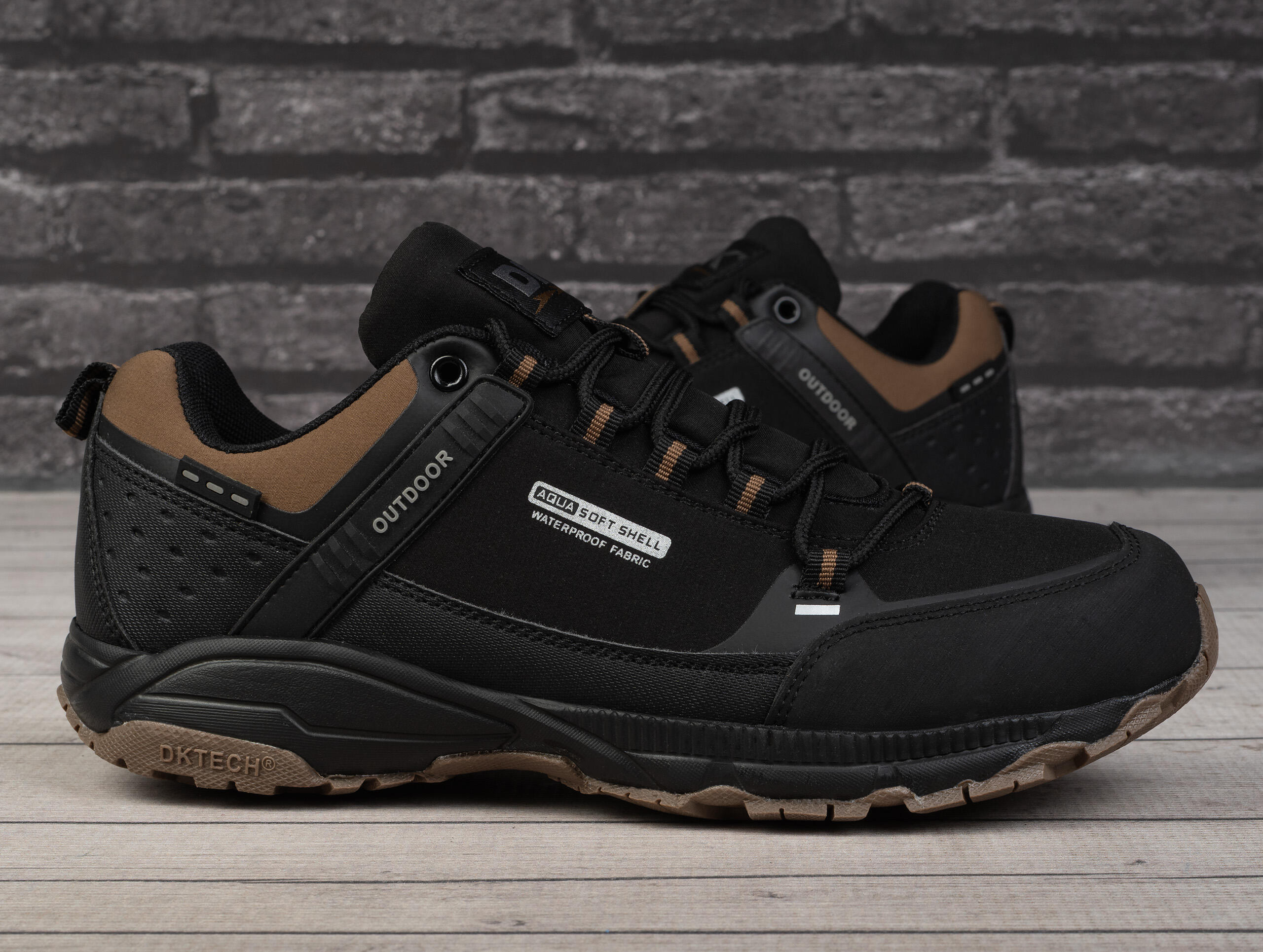 Buty męskie sportowe trekkingowe DK POREDATOR LOW 1096 BLK/LT.BROWN M 2/7