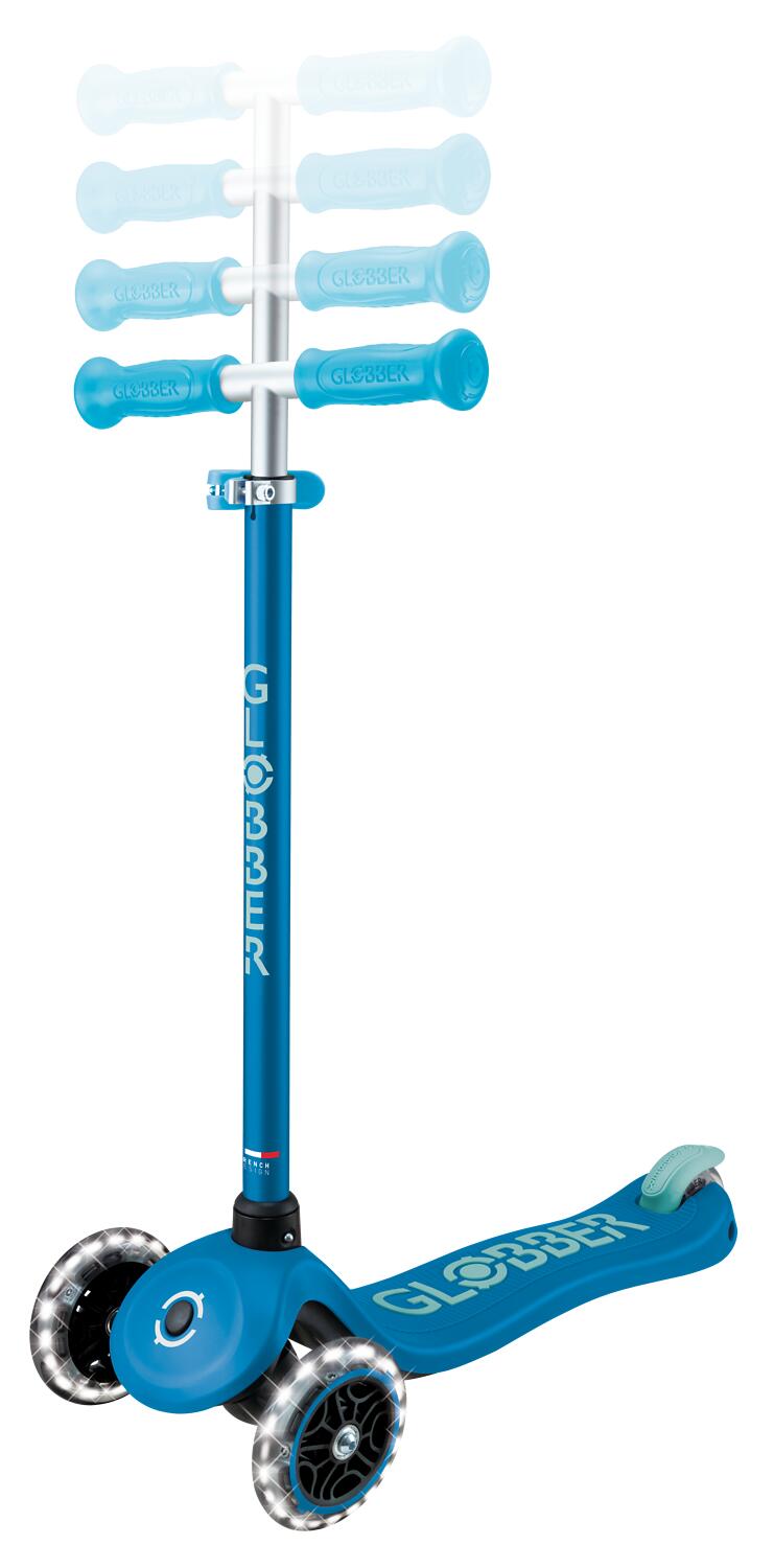 Trottinette 3 roues PRIMO PLUS GLOW LIGHTS - Bleu Pétrole 10/14