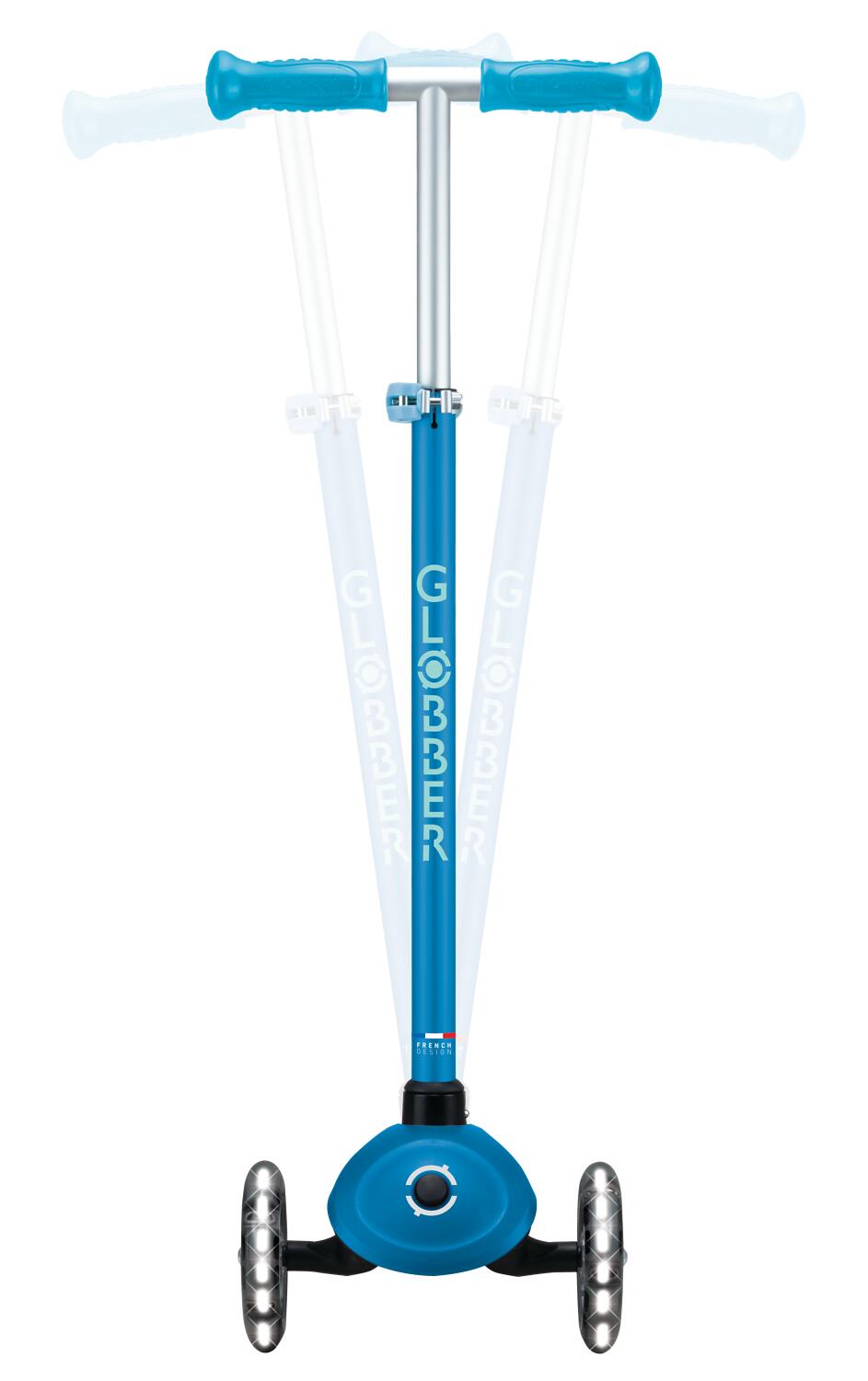 Trottinette 3 roues PRIMO PLUS GLOW LIGHTS - Bleu Pétrole 12/14
