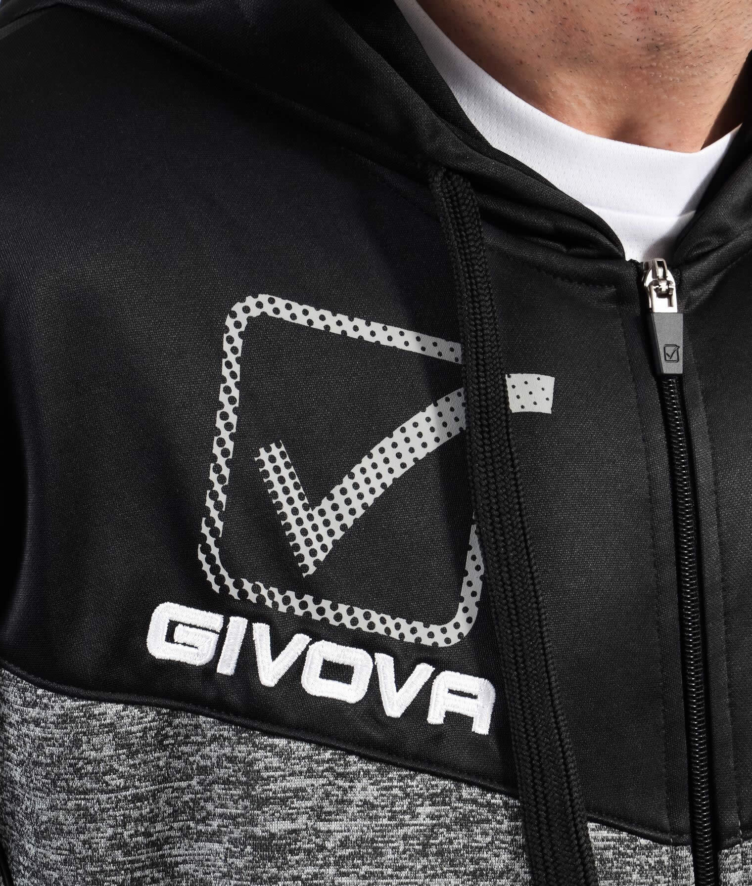 Kinder Fleece-Kapuzen-Trainingsanzug Givova Visa 2/3