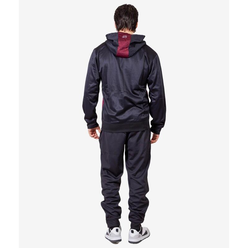 Trening Givova Visa cu gluga, Visiniu/Negru, XL