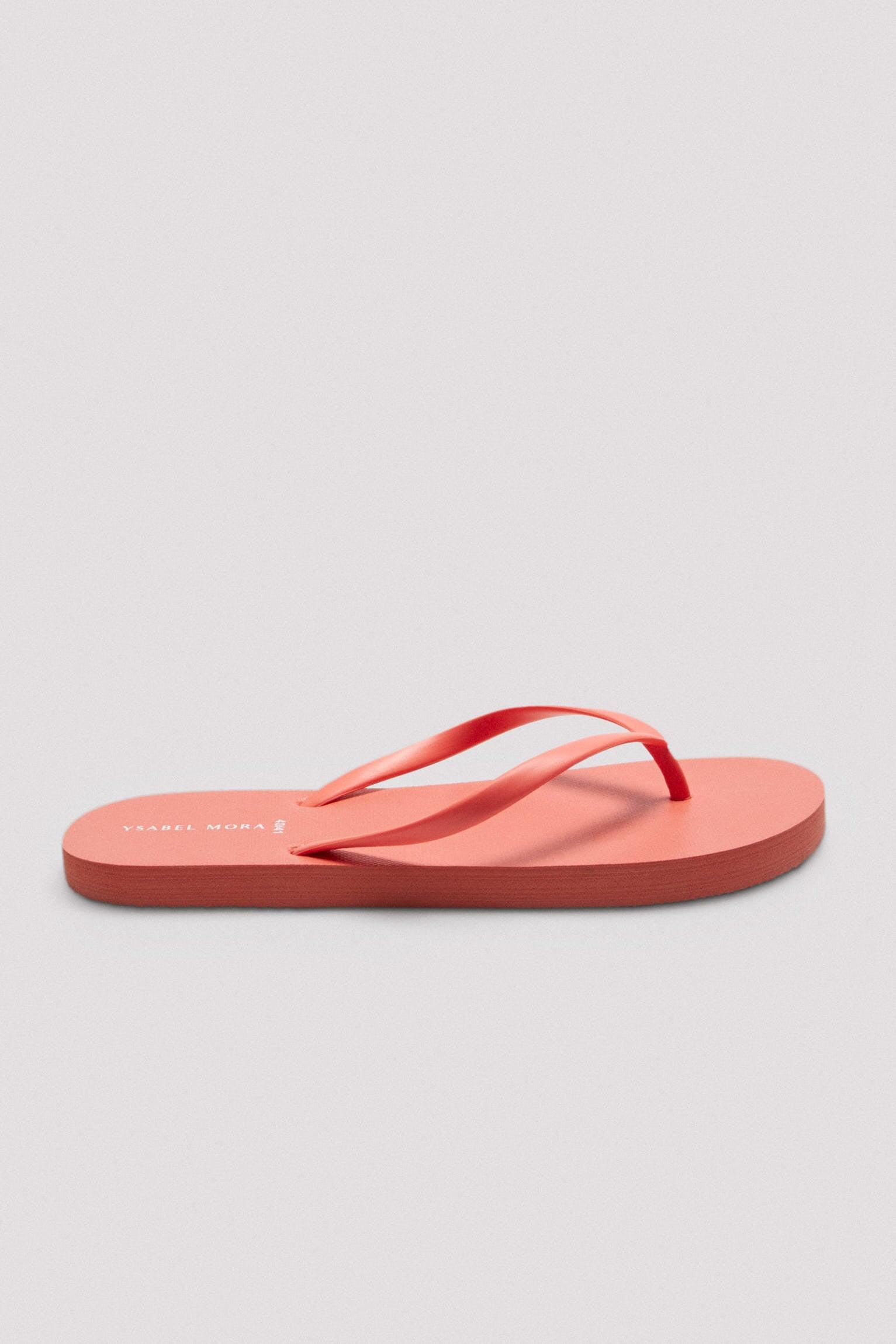 Chanclas de playa básicas coral 3/5