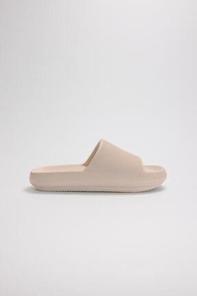 Tongs de plage légères antidérapantes extra confort ivoire