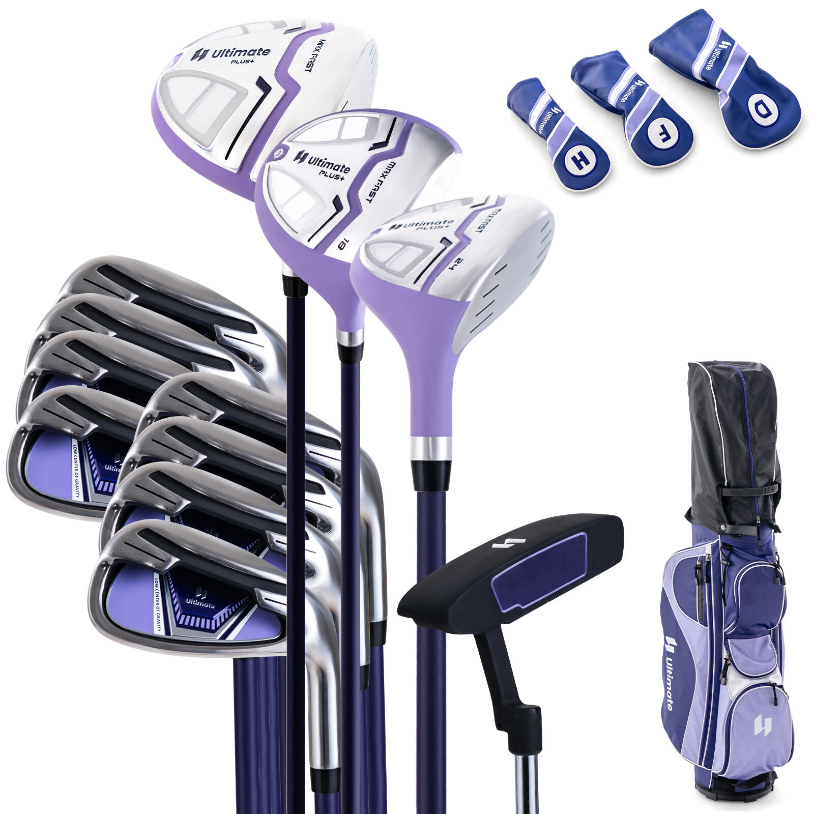 Women’s Complete Golf Club Set Right Handed w/Portable Cart Bag
