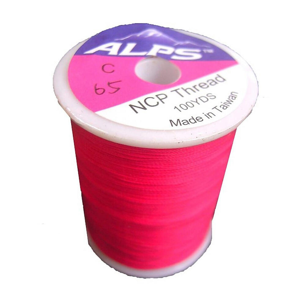 Alps 100yds of Hot Pink Rod Wrapping Thread - Size C (0.2mm) Rod Binding Cotton