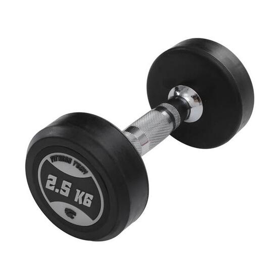 Haltères ronds de musculation 2,5 kg Fitness Tech – Lot de 2 unités