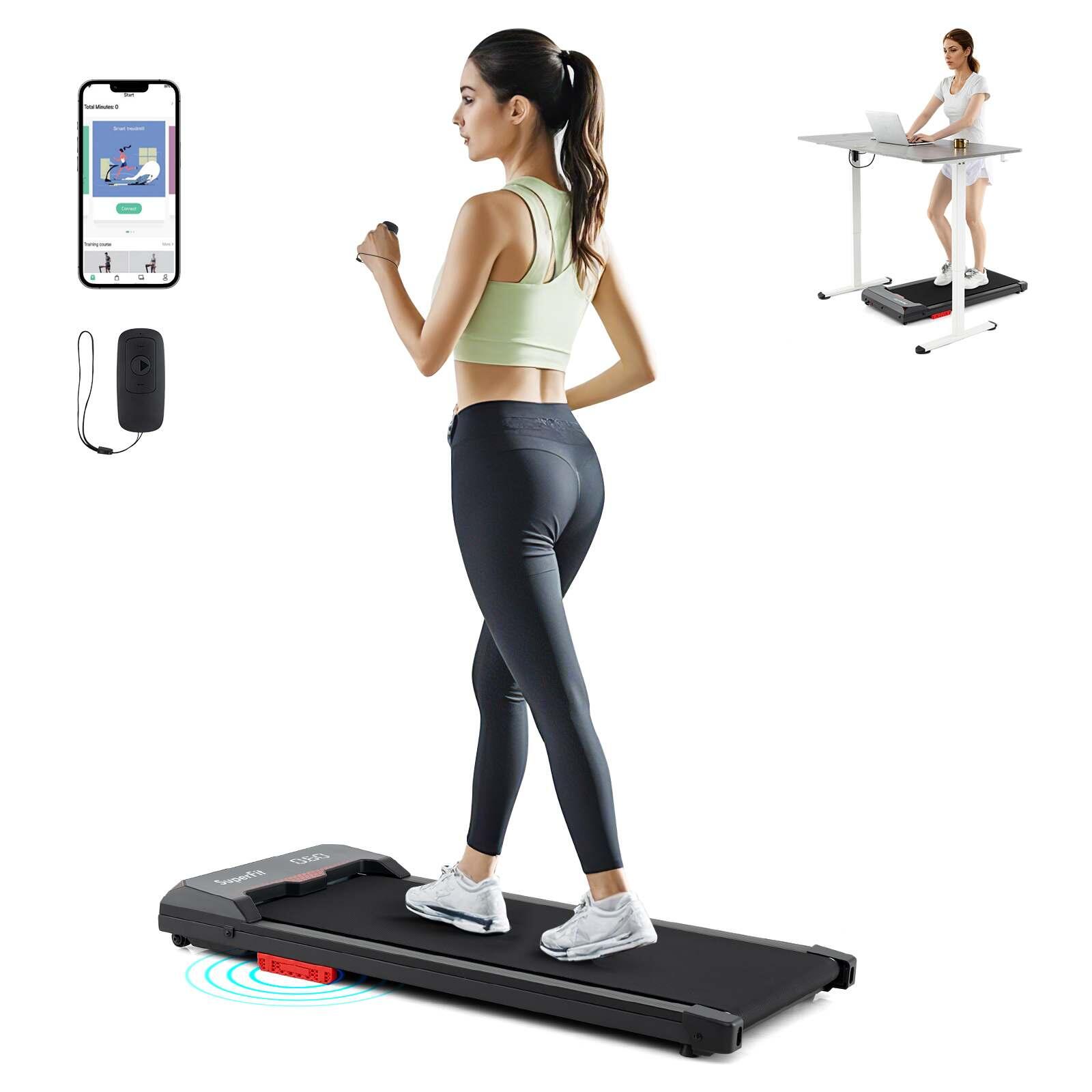 Electric Treadmill w/LED Display & Remote Control Black