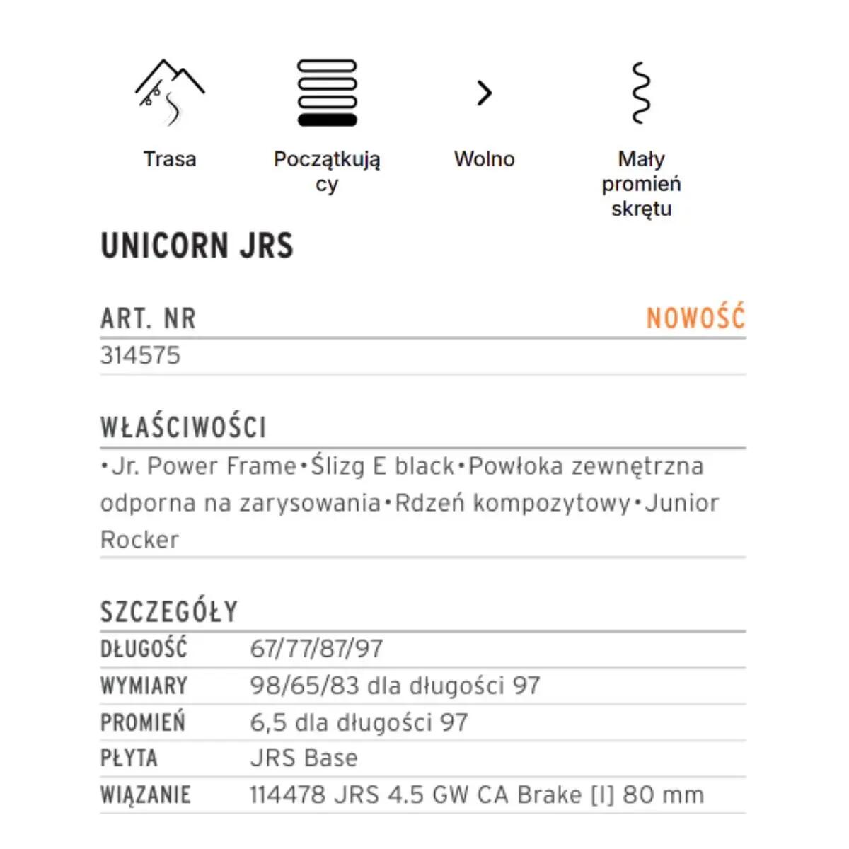 Narty HEAD Unicorn Easy JRS Junior + wiązania JRS 4.5 GW 2026 2/5