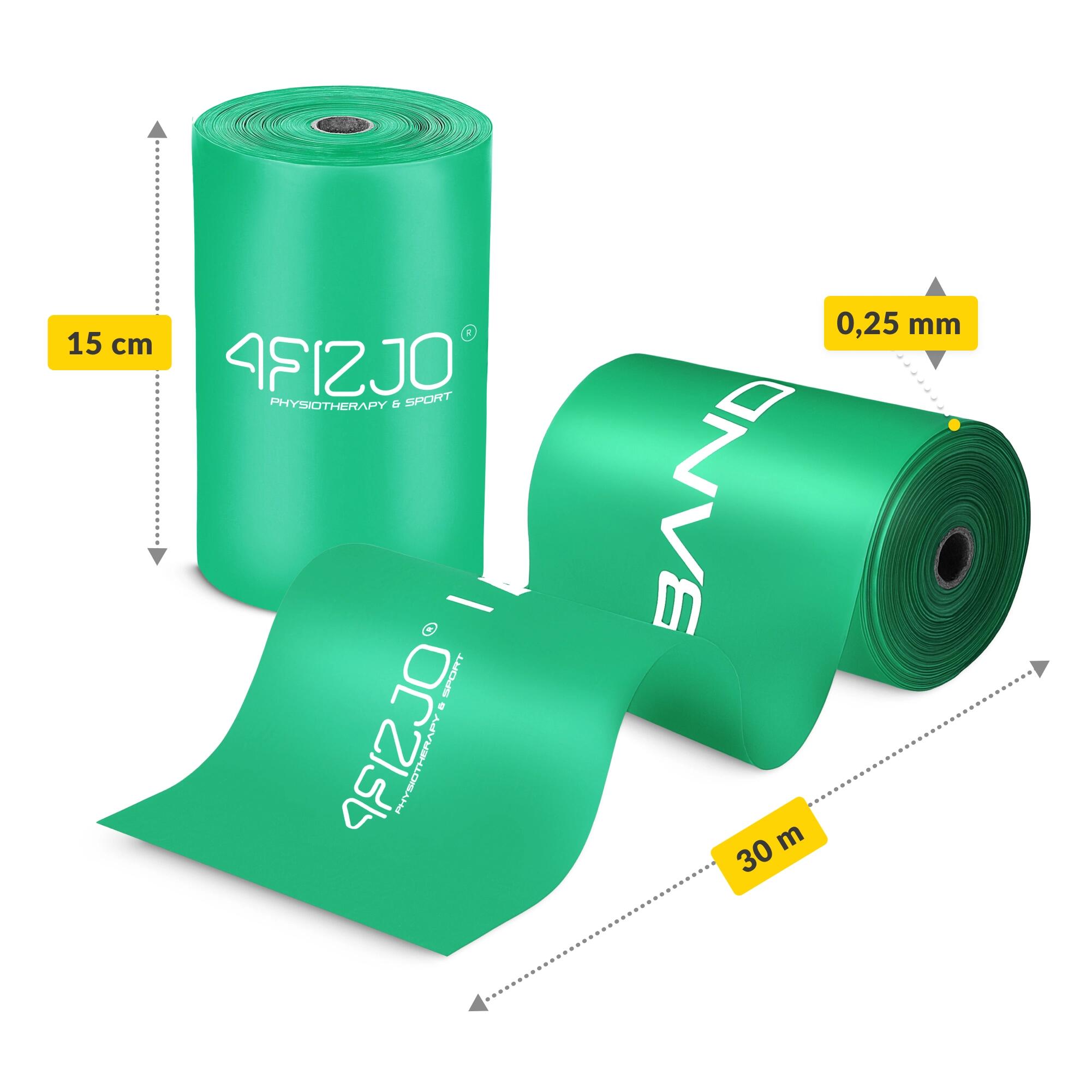 Reha-Band FLAT BAND 30m Rehabilitationsband - Profi-Latexband für Physiotherapie 2/7