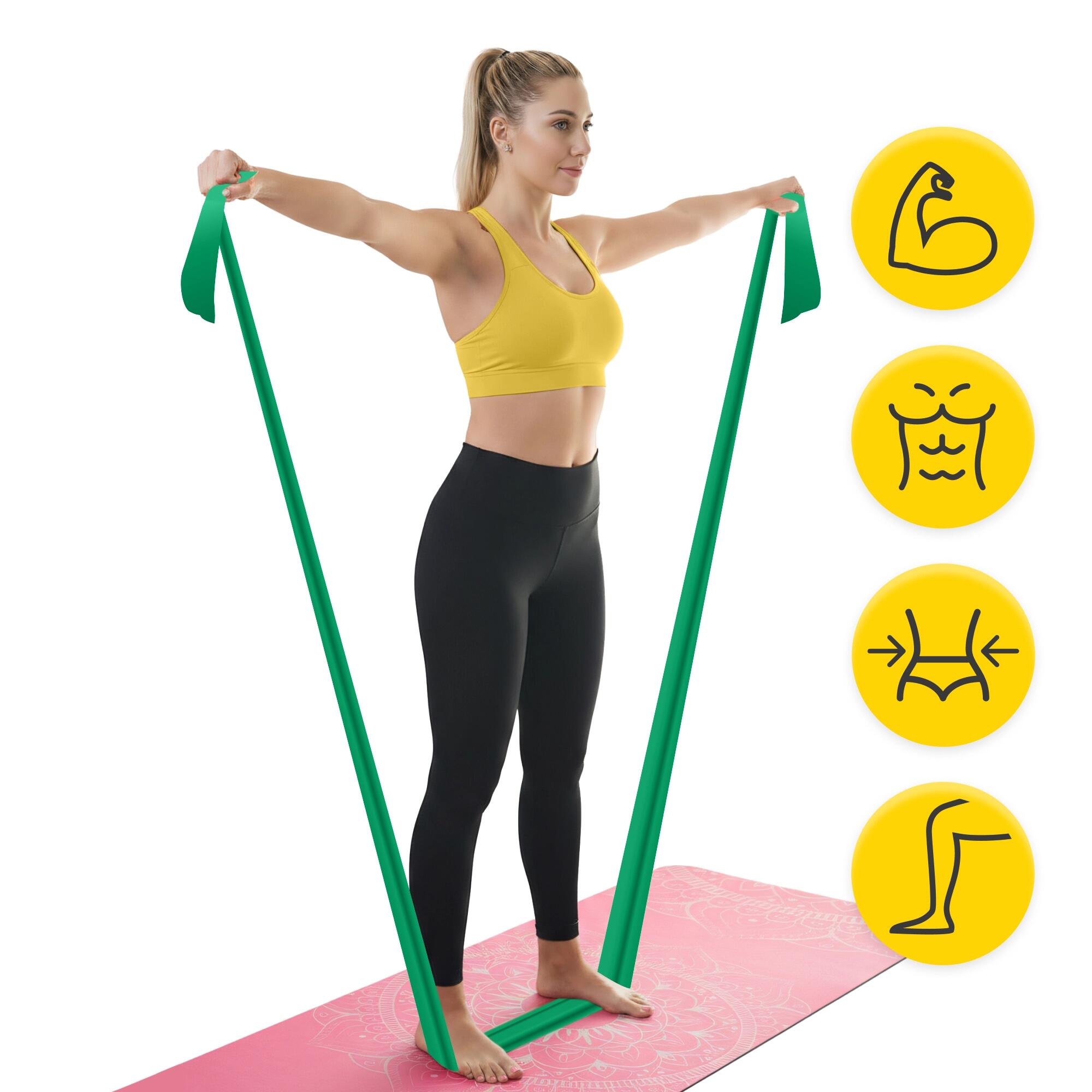 Reha-Band FLAT BAND 30m Rehabilitationsband - Profi-Latexband für Physiotherapie 5/7