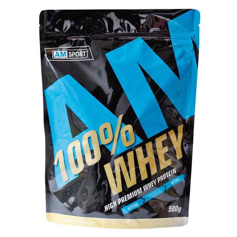 AMSPORT® High Premium Whey Protein Vanille 500 g. Zippbeutel Media 1