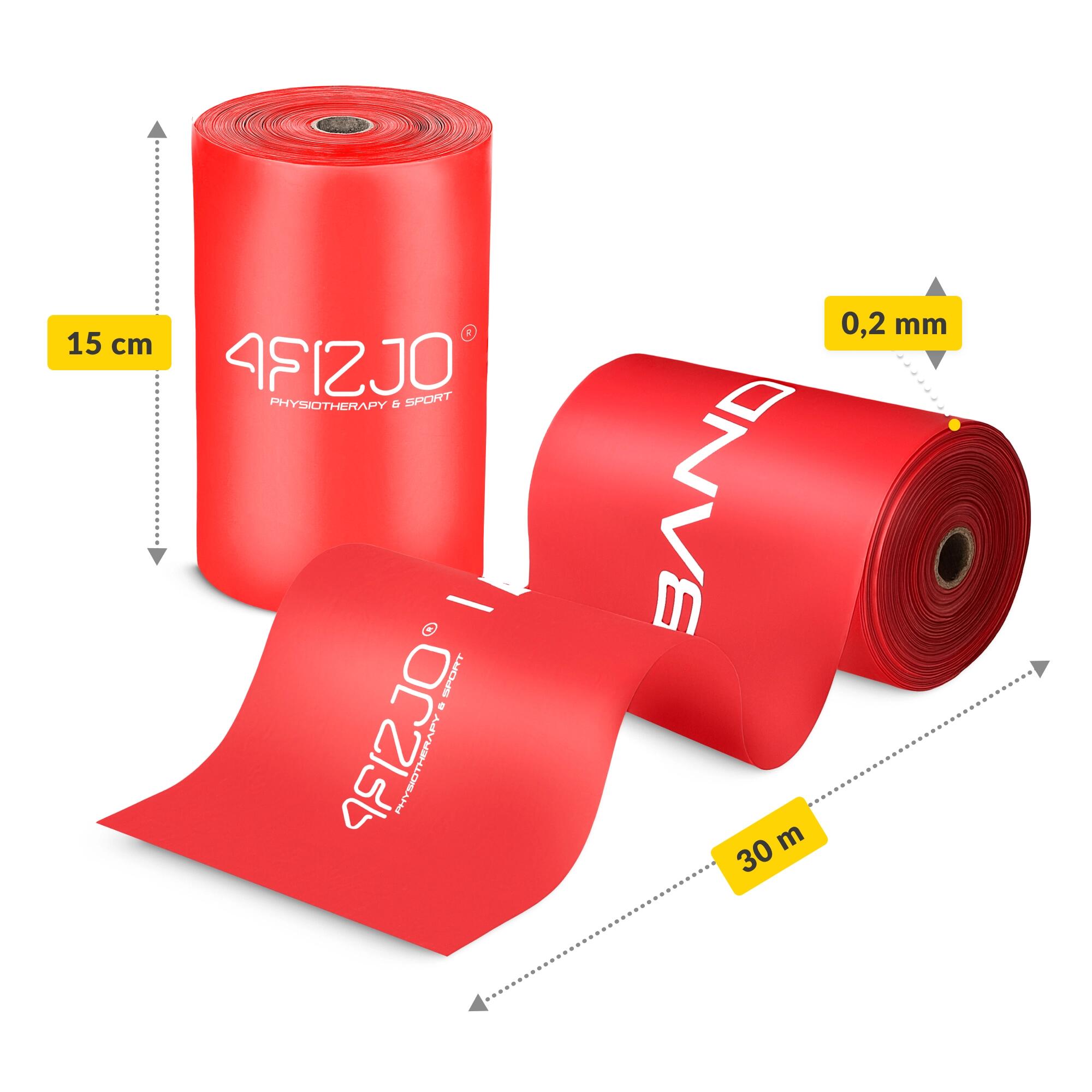 Reha-Band FLAT BAND 30m Rehabilitationsband - Profi-Latexband für Physiotherapie 2/7