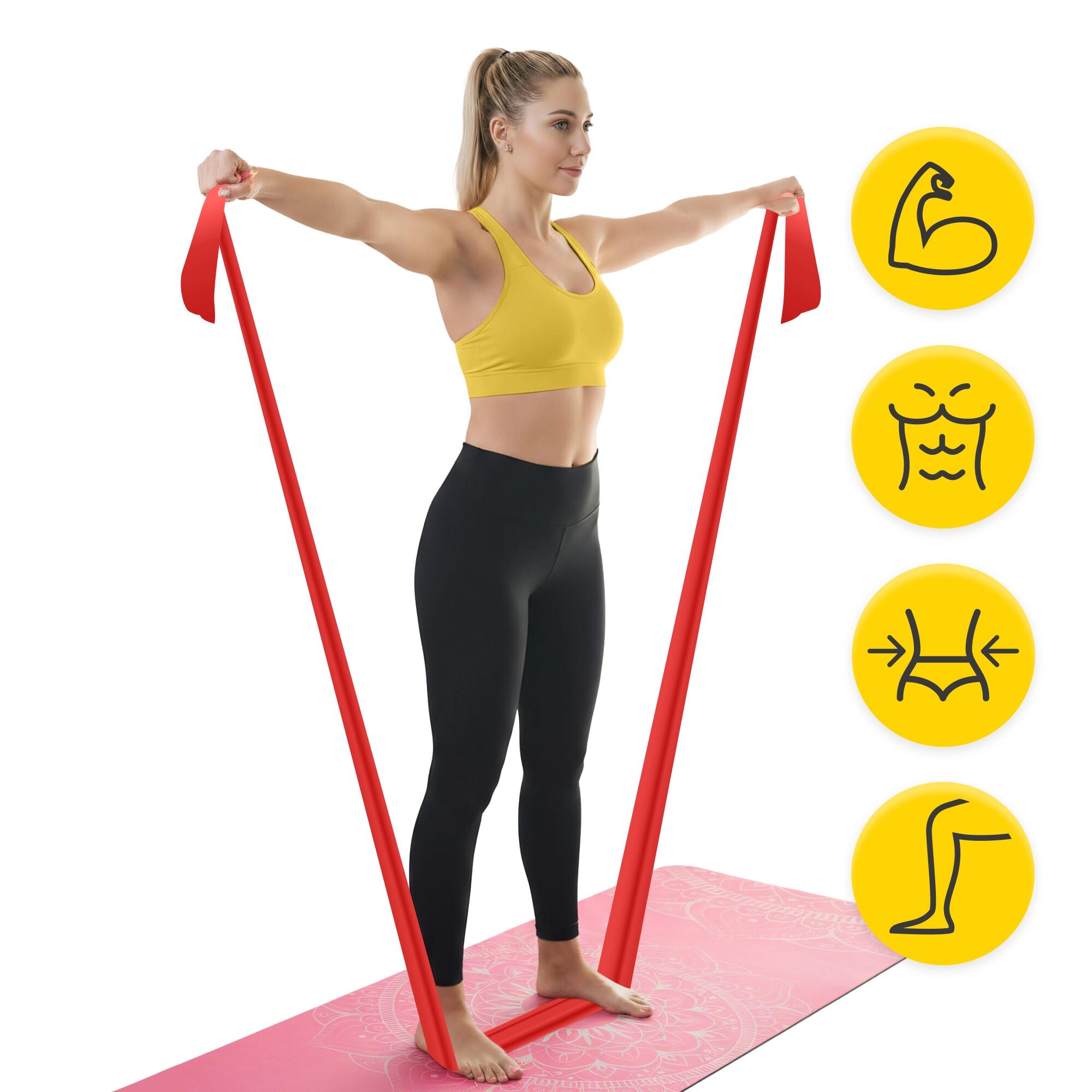 Reha-Band FLAT BAND 30m Rehabilitationsband - Profi-Latexband für Physiotherapie 5/7