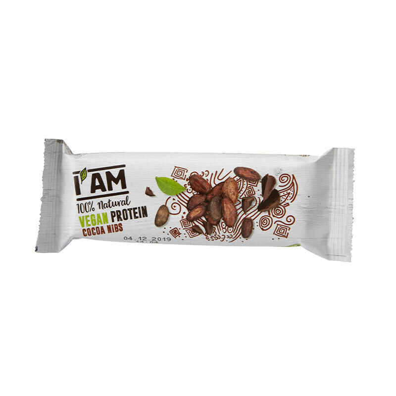 IAM® Vegan Protein Bar 40g Cacao Nibs