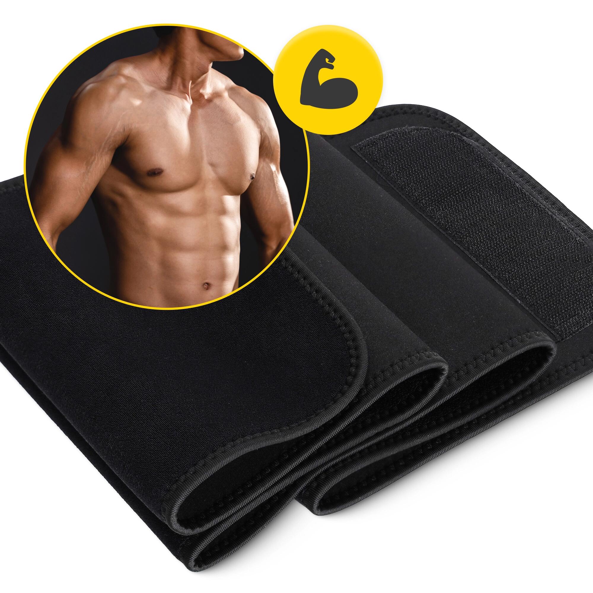 Schwitzgürtel Neopren Bauchweggürtel Sauna Effekt Abnehmen Fitness 4FIZJO 7/7