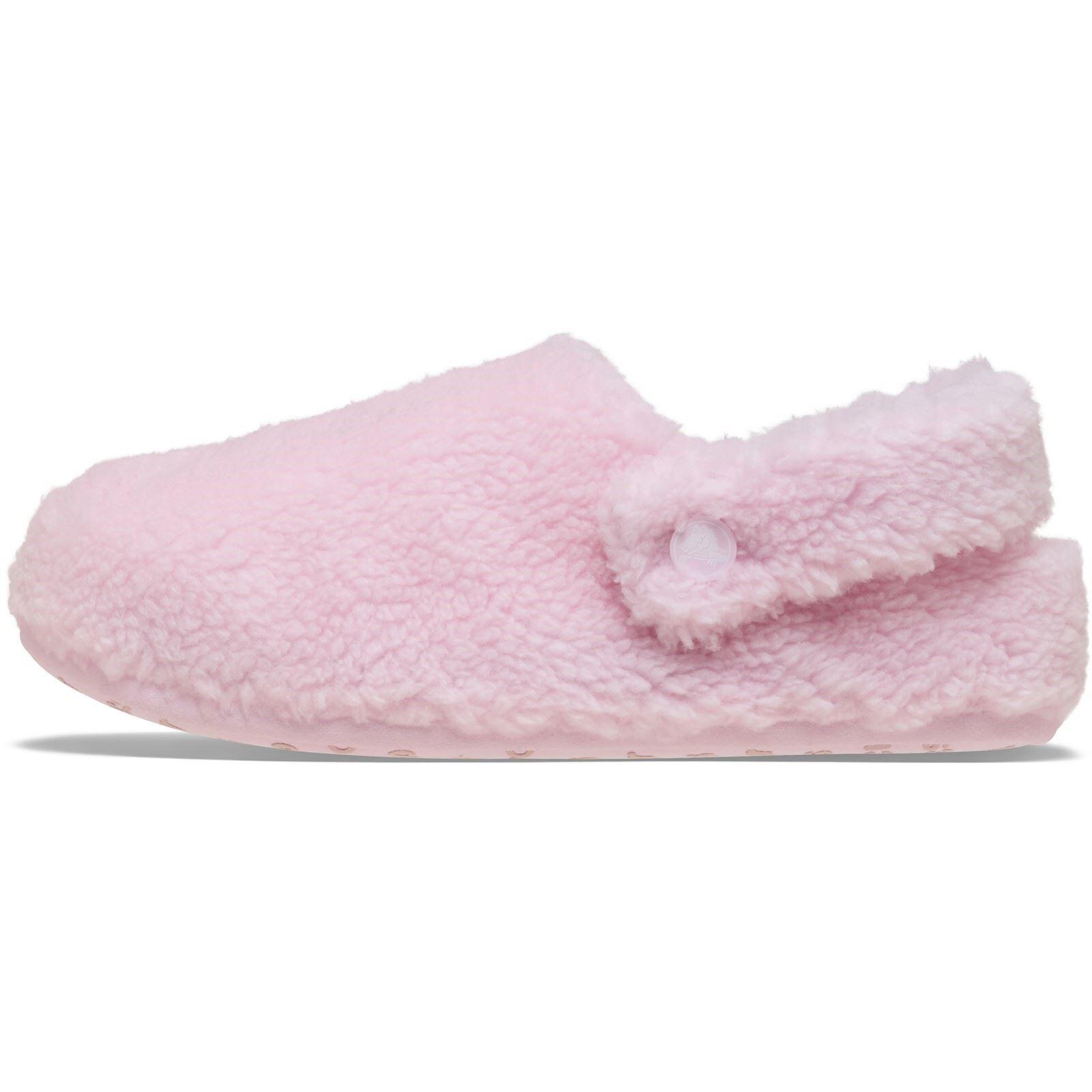 Crocs Classic Cozzzy Polyester Women's Pink Milk Slippers 6/6